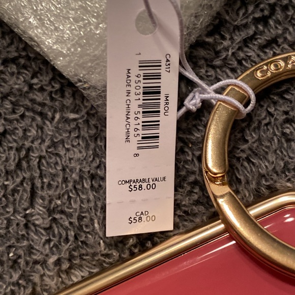NWT Coach Horse & Carriage C4317 Bag Charm/ Key Ring - Picture 13 of 13